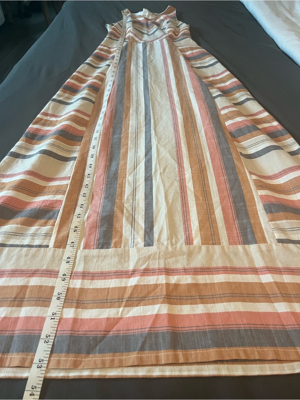Japna 100% Cotton Boho Striped Maxi Summer Dress - Picture 6 of 6